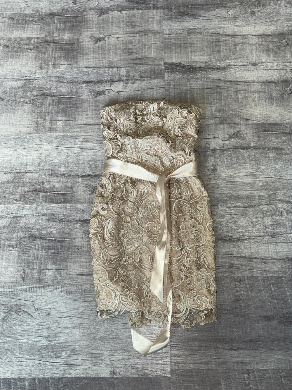 Cache Mini Lace Cocktail Dress